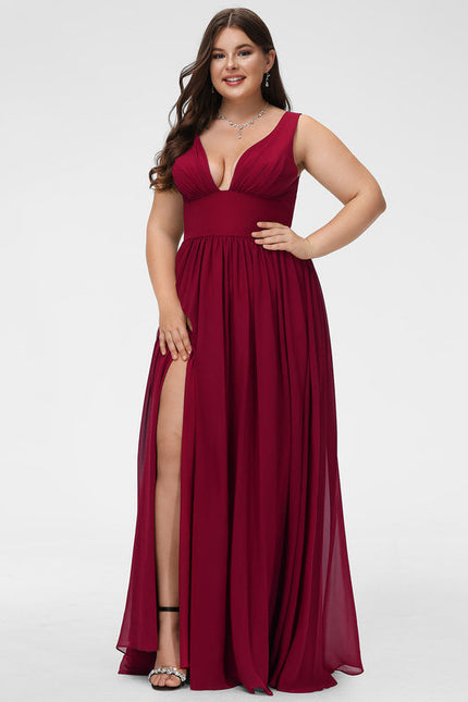 Robe Demoiselle D'Honneur Mousseline Beige - gallery 6