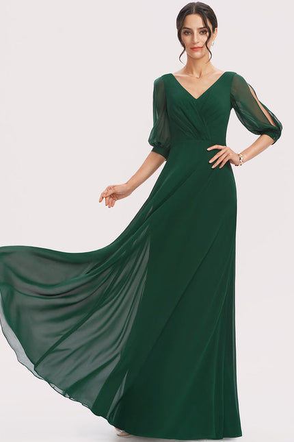 Robe Demoiselle D'Honneur À Volants Rose Pâle