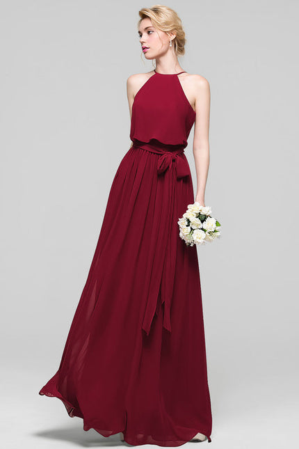 Robe Demoiselle D'Honneur Mousseline Lila