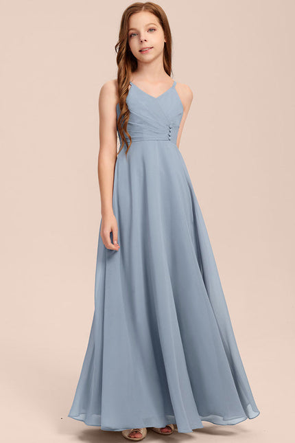 Robe Demoiselle D'Honneur Verte Éthérée - gallery 7