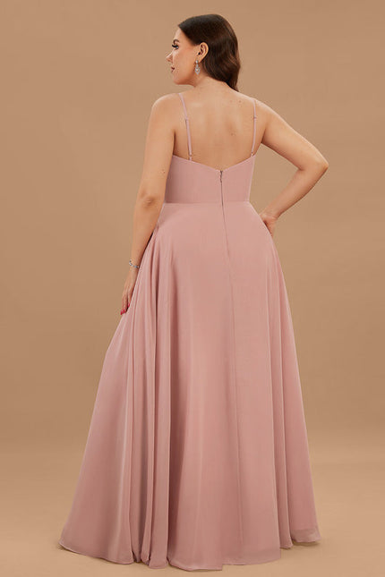 Robe Demoiselle D'Honneur Élégante Bordeaux - gallery 9