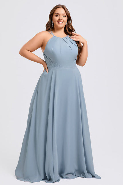 Robe Demoiselle D'Honneur Florale Légère - gallery 8