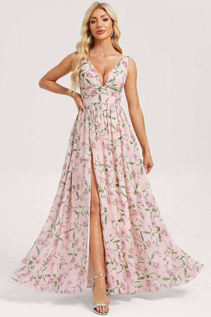 Robe Demoiselle D'Honneur Mousseline Beige