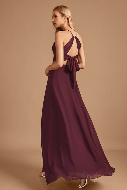 Robe Demoiselle D'Honneur Verte Lueur Flottante - gallery 7