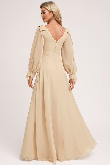 Robe Demoiselle D'Honneur Chiffon Élégante - gallery 1