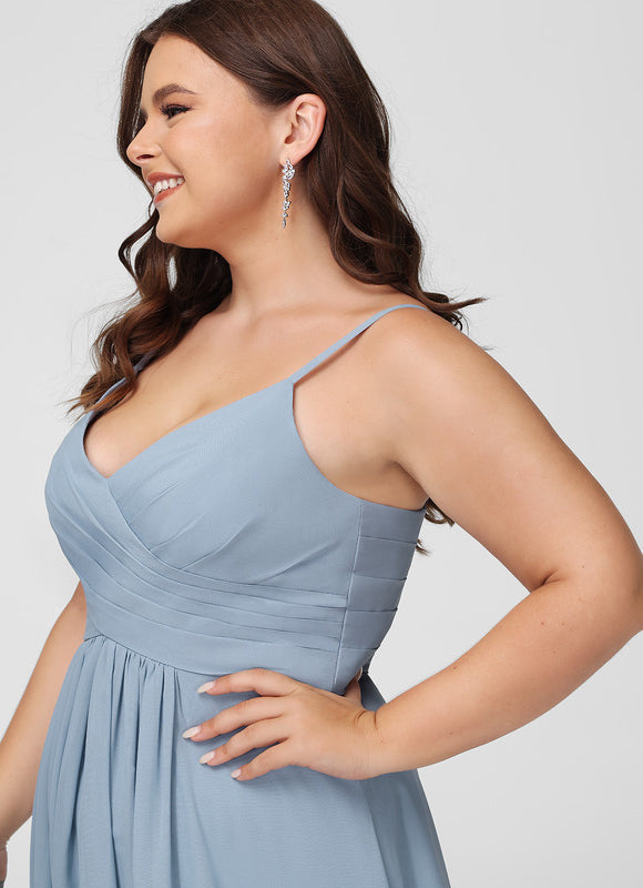 Robe Demoiselle D'Honneur Élégante Bordeaux - gallery 8