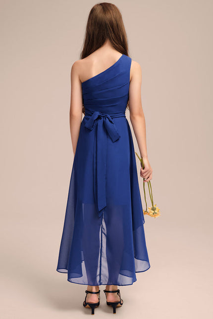 Robe Demoiselle D'Honneur Bleu Vif Cascade - gallery 4