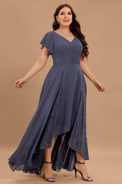 Robe Demoiselle D'Honneur Dentelle Marine - gallery 9