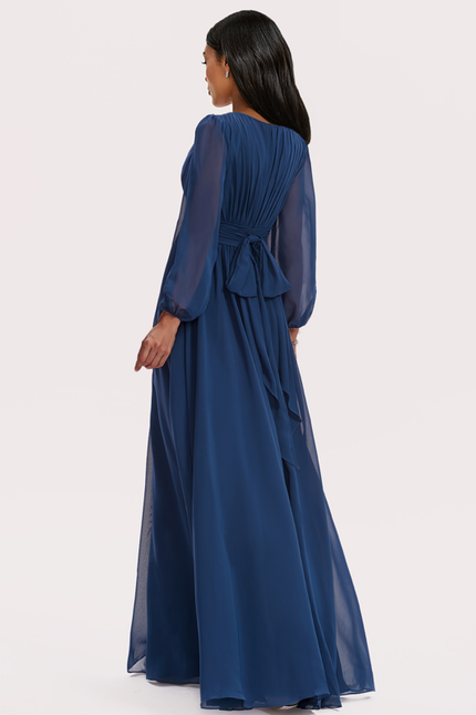 Robe Demoiselle D'Honneur Émeraude Fluide - gallery 5