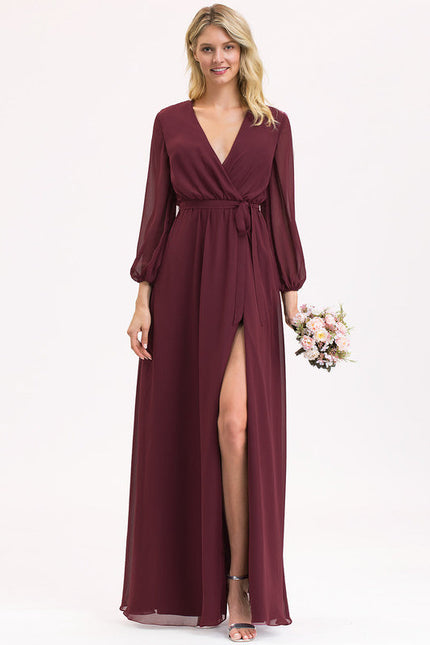 Robe Demoiselle D'Honneur Éclat Bordeaux - gallery 4