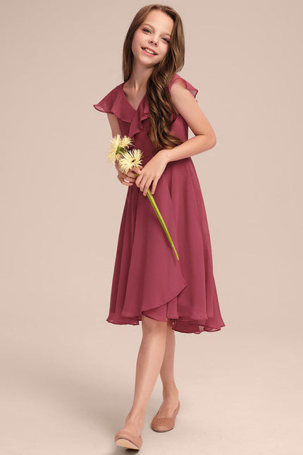 Robe Demoiselle D'Honneur Ailée Vert Pastel - gallery 2