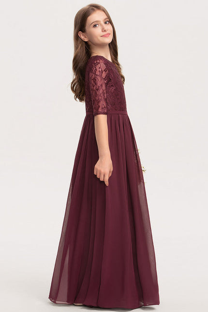 Robe Demoiselle D'Honneur Élégante Enfantine - gallery 3