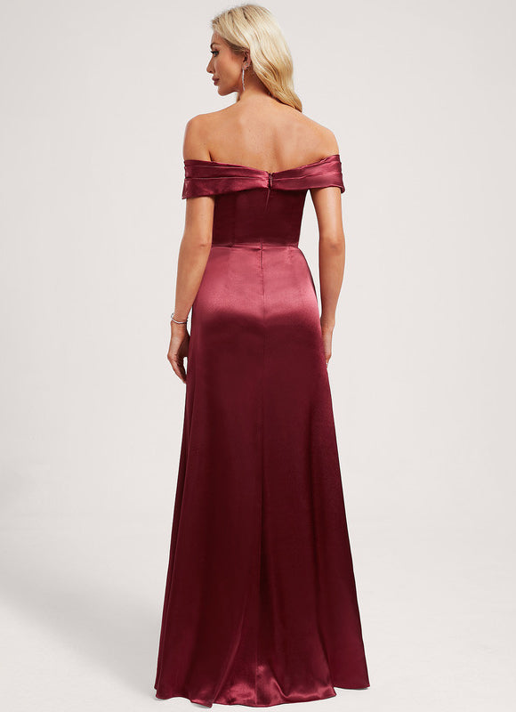 Robe Demoiselle D'Honneur Satin Cuivré - gallery 4