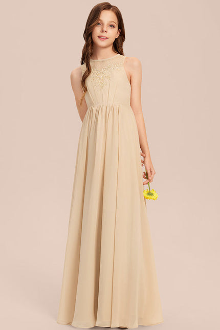 Robe Demoiselle D'Honneur Élégante Enfantine - gallery 6