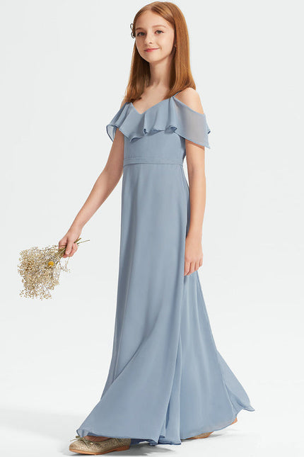 Robe Demoiselle D'Honneur Flottante Cerise - gallery 4