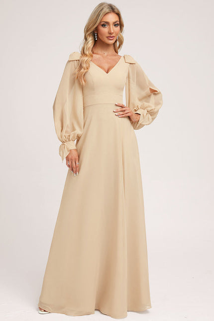 Robe Demoiselle D'Honneur Chiffon Élégante - gallery 3