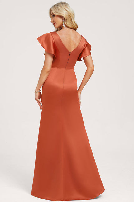 Robe Demoiselle D'Honneur Satin Vert Tendre - gallery 4