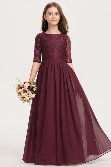 Robe Demoiselle D'Honneur Élégante Enfantine