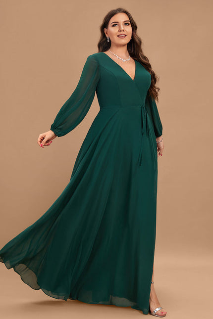 Robe Demoiselle D'Honneur Mousseline Beige - gallery 6