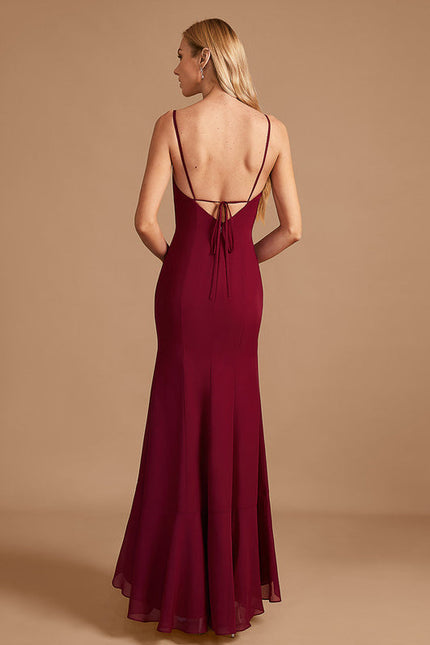 Robe Demoiselle D'Honneur Rose Drapée - gallery 2