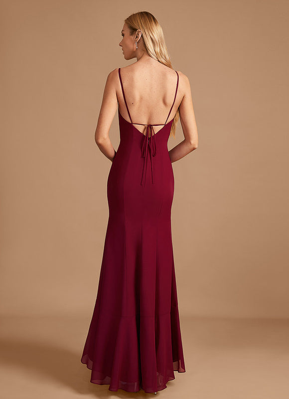 Robe Demoiselle D'Honneur Rose Drapée - gallery 2