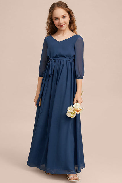 Robe Demoiselle D'Honneur Verte Éthérée - gallery 2