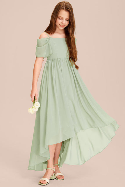 Robe Demoiselle D'Honneur Aérienne Menthe - gallery 6