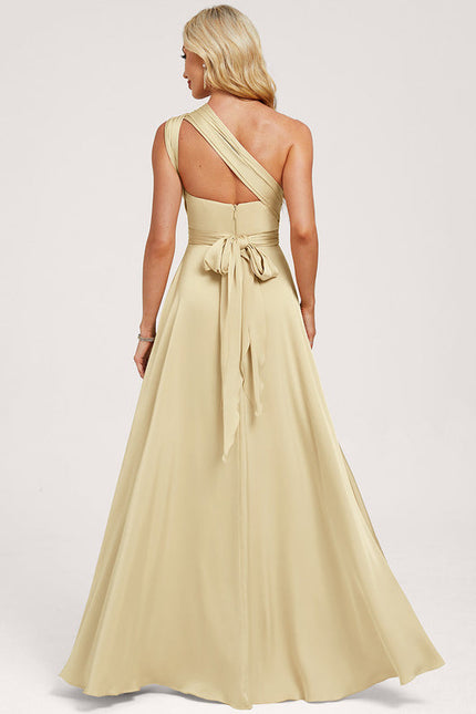 Robe Demoiselle D'Honneur Jaune Pale - gallery 3