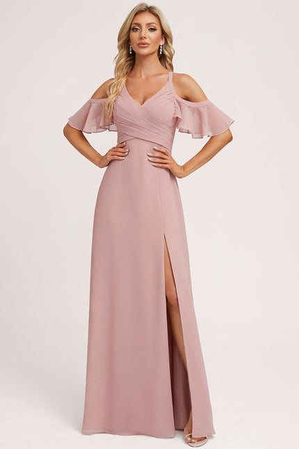 Robe Demoiselle D'Honneur Fluide Ciel - gallery 2