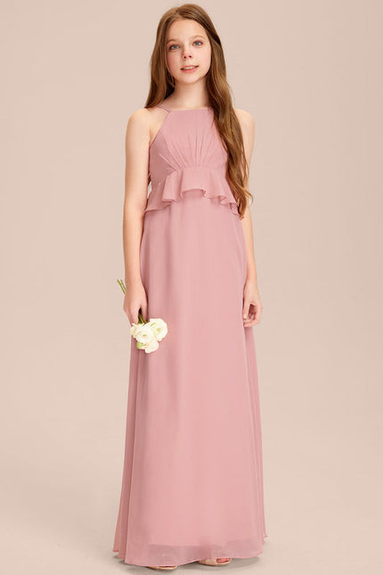 Robe Demoiselle D'Honneur Flottante Prune - gallery 1