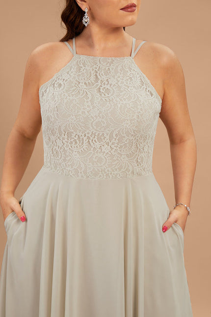 Robe Demoiselle D'Honneur Mousse Poudrée - gallery 8