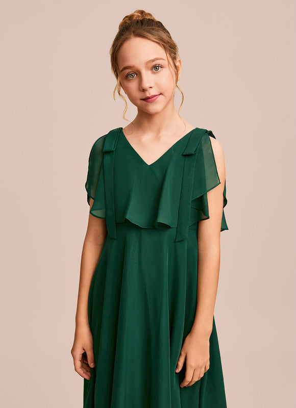Robe Demoiselle D'Honneur Éclat Vert Éthéré - gallery 6