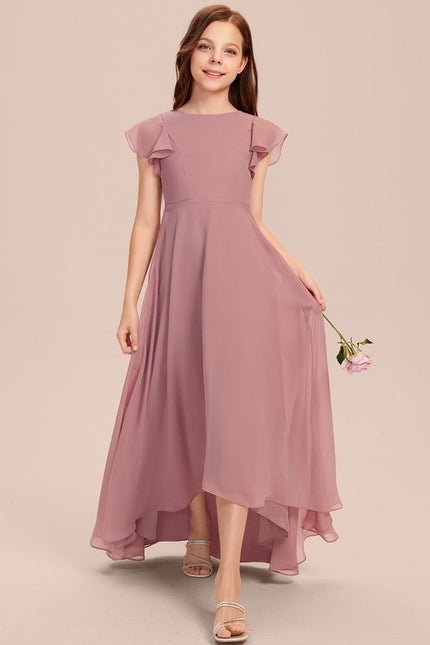 Robe Demoiselle D'Honneur Nuit Marine Fluide