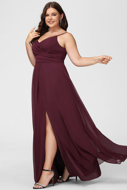 Robe Demoiselle D'Honneur À Volants Rose Pâle - gallery 7