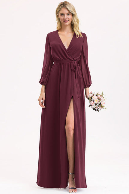 Robe Demoiselle D'Honneur Éclat Bordeaux - gallery 6