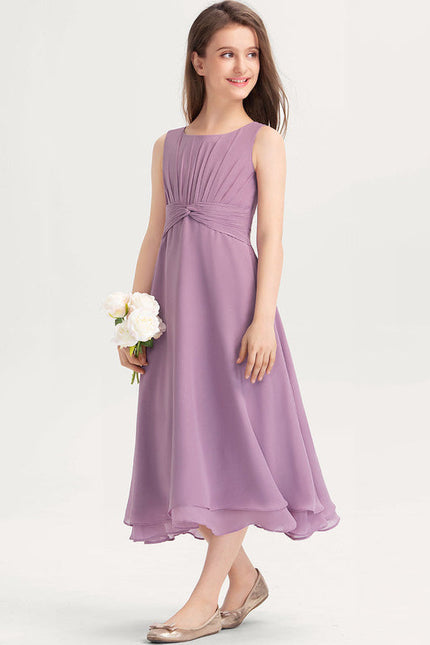 Robe Demoiselle D'Honneur Lavande Flottante