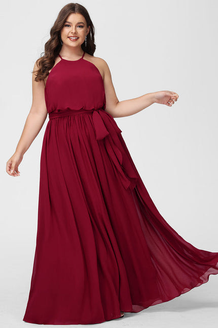 Robe Demoiselle D'Honneur Mousseline Lila - gallery 5