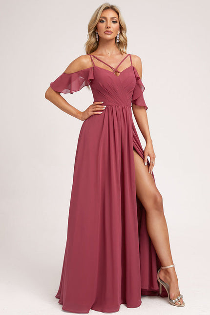 Robe Demoiselle D'Honneur Fluide Ciel - gallery 3