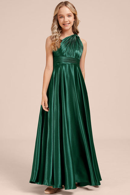 Robe Demoiselle D'Honneur Satin Unie Élégante