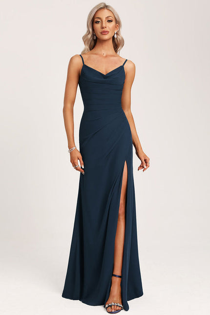 Robe Demoiselle D'Honneur Bleu Nuit