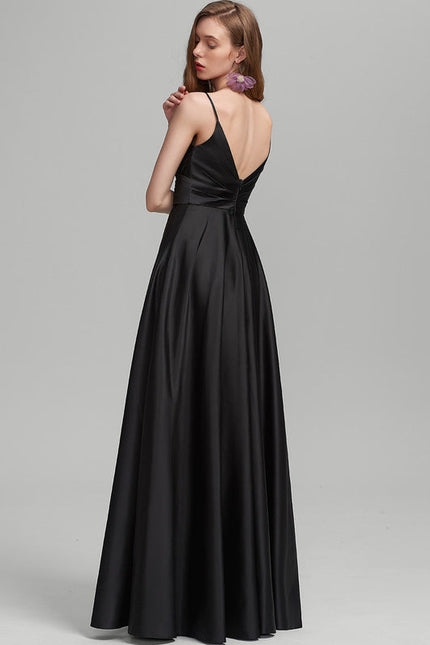 Robe Demoiselle D'Honneur Satin Vert Tendre - gallery 3