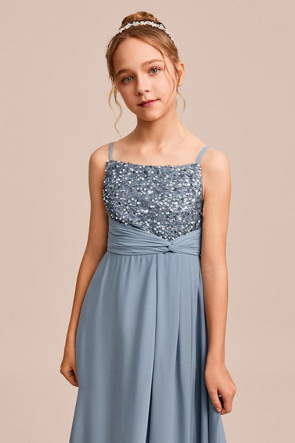 Robe Demoiselle D'Honneur Pailletée Céleste - gallery 6