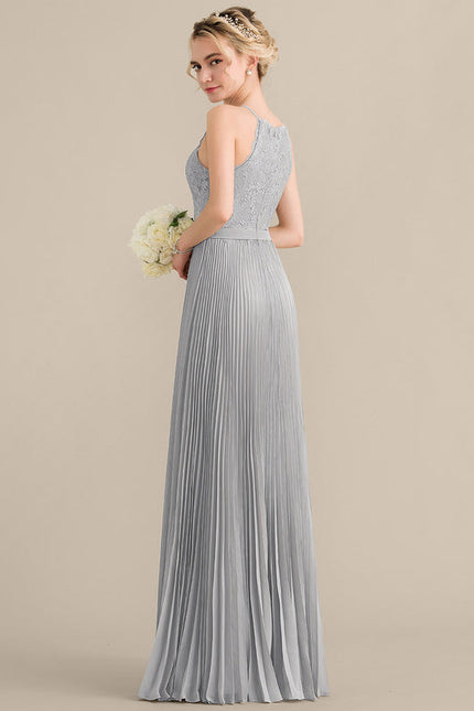 Robe Demoiselle D'Honneur Perle Grise - gallery 4