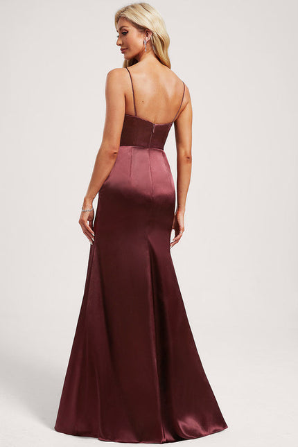 Robe Demoiselle D'Honneur Satin Élégance - gallery 4