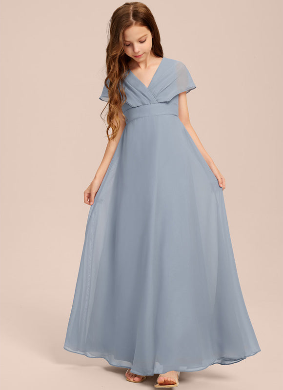 Robe Demoiselle D'Honneur Verte Éthérée - gallery 2