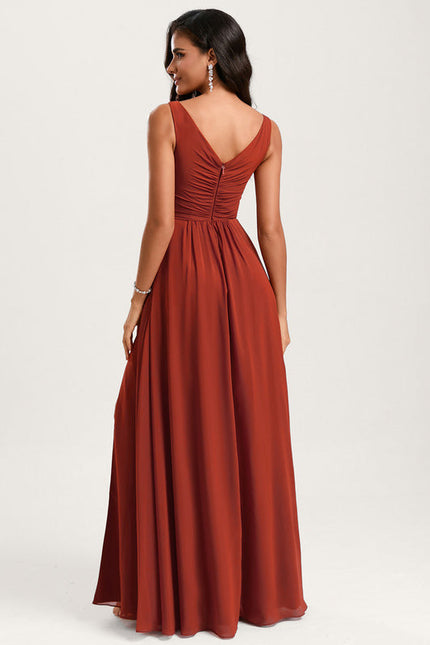 Robe Demoiselle D'Honneur Émeraude Fluide - gallery 5