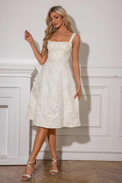 Robe Demoiselle D'Honneur Courte Rose - gallery 2