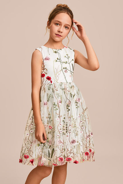 Robe Demoiselle D'Honneur Florale Enchantée - gallery 4