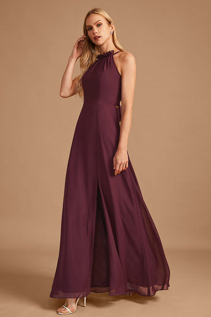 Robe Demoiselle D'Honneur Verte Lueur Flottante - gallery 3