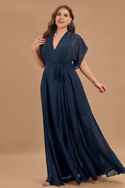 Robe Demoiselle D'Honneur Mousseline Beige - gallery 7